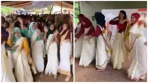 Viral Video: കിടലന്‍ പാട്ട്; അടിപൊളി ഡാന്‍സ്... മലപ്പുറത്തെ പെണ്‍കുട്ടികളുടെ ഓണാഘോഷം വൈറല്‍