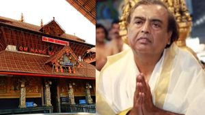 ഗുരുവായൂര്‍ ക്ഷേത്രത്തിൽ ദര്‍ശനം നടത്തി മുകേഷ് അംബാനി, കാണിക്കയായി  1.51 കോടി രൂപ