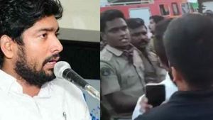 കെഎസ്‌യു പ്രസിഡന്റിനെ വേദിയിൽ കയറ്റിയില്ല, ഭാരത് ജോഡോയിൽ പ്രവർത്തകരും പോലീസും തമ്മിൽ സംഘർഷം