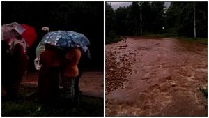 മങ്കയത്ത് മലവെള്ളപ്പാച്ചിൽ; ഒഴുക്കിൽപെട്ട ആറു വയസുകാരി മരിച്ചു; യുവതിക്കായി തിരച്ചിൽ തുടരുന്നു