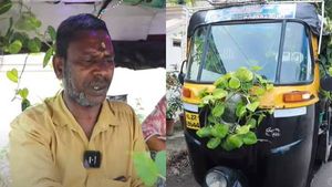 ഓട്ടോറിക്ഷയ്ക്കുള്ളില്‍ ആല്‍മരവും ചെടികളും; സാഗര്‍ എലിയാസ് അനി പൊളിയാണ്, കാരണം