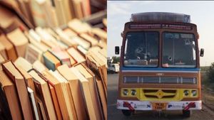  'ആദ്യം കൂലി,പിന്നെ ജോലി'; ലോഡിറക്കാതെ തൊഴിലാളികൾ, 12 ടൺ പുസ്തകവുമായി ലോറി കാത്ത് നിന്ന് ഒന്നര ദിവസം