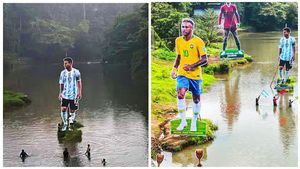 പുള്ളാവൂര്‍ പുഴ ഇനി 'സുഖമായി' ഒഴുകും; മെസിയും നെയ്മറും റൊണാള്‍ഡോയും കളം വിടുന്നു