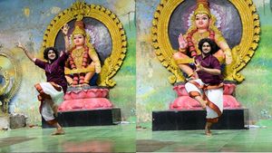 ശബരിമല: അയ്യപ്പ സന്നിധിയില്‍ കുച്ചുപ്പുടി അവതരിപ്പിച്ച് സീരിയല്‍ താരം ആഷ്ബിന്‍ അനില്‍ 