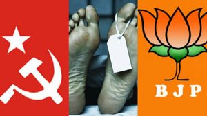 പരേതന്‍ തങ്ങളുടെ അനുഭാവിയെന്ന് ബിജെപി, അല്ലെന്ന് സിപിഎം; കണ്ണൂരില്‍ 'സന്ദേശം' മോഡല്‍ കൂട്ടത്തല്ല്