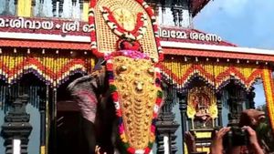  പൂരം ലഹരിയെ കൊടുമുടി കയറ്റി തെച്ചിക്കോട്ടുകാവ് രാമചന്ദ്രന്‍; ആരാധകര്‍ക്ക് ആവേശം