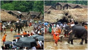 കൊട്ടിയൂർ ഉത്സവത്തിന് തിരക്കേറി, ഭക്തിസാന്ദ്രമായ അന്തരീക്ഷത്തിൽ ഇളനീർ വെയ്പ്പ് ‌