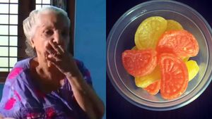  'വയസ് 90, ദിവസവും അകത്താക്കുന്നത് 40 നാരങ്ങാ മിഠായി': തൃശൂരില്‍ താരമായി ഒരു മുത്തശി