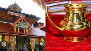  100 പവന്‍, ചെലവ് 53 ലക്ഷം; ഗുരുവായൂര്‍ ക്ഷേത്രത്തില്‍ സ്വര്‍ണ കിണ്ടി വഴിപാടായി സമര്‍പ്പിച്ചു
