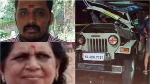 പത്തനംതിട്ടയില്‍ മരണ വീട്ടിലേക്ക് പോയവർ സഞ്ചരിച്ച ജീപ്പും കെഎസ്ആർടിസി ബസ്സും കൂട്ടിയിടിച്ച്  2 മരണം