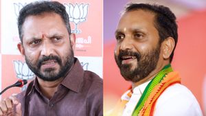 ലൂണ താഴെ വീണു, ഗണപതിക്ക് നാളികേരമുടച്ചയച്ച ചന്ദ്രയാന്‍ വിജയിക്കും: കെ സുരേന്ദ്രന്‍