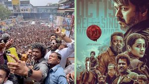 അതിരുവിട്ട് കേരള ഫാൻസ്, പാലക്കാട് ലിയോ പ്രമോഷന് എത്തിയ ലോകേഷ് കനകരാജിന് പരിക്ക്