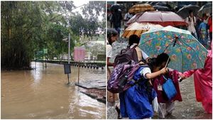  തിരുവനന്തപുരത്ത് വെള്ളപ്പൊക്ക മുന്നറിയിപ്പ്; ദുരിതാശ്വാസ ക്യാംപ് പ്രവർത്തിക്കുന്ന സ്കൂളുകൾക്ക് നാളെ അവധി