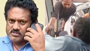 കെഎസ്ആർടിസി ഡ്രൈവറെ ബസ്സിൽ കയറി തല്ലി, കുഞ്ഞുമായി സ്കൂട്ടർ ഇടത്ത് കൂടി കയറ്റിയത് ചോദ്യം ചെയ്തതിന് 