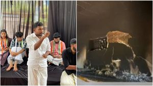 ഗുരുവായൂരപ്പന്‍ കോളേജിലെ വിദ്യാർത്ഥി യൂണിയന്‍ ഓഫീസ് തീവെച്ച് നശിപ്പിച്ചു: പ്രതിഷേധവുമായി കെ എസ് യു