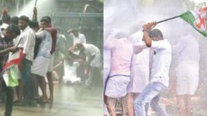 ആലപ്പുഴയിൽ യൂത്ത് കോൺഗ്രസ് മാർച്ചിൽ സംഘർഷം; പ്രവർത്തകരെ വളഞ്ഞിട്ട് തല്ലി പോലീസ് 