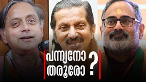 ചന്ദ്രശേഖറിന്റെ വരവോടെ ത്രികോണ മത്സരമില്ലാതായി?; തിരുവനന്തപുരത്ത് ഇനി പന്ന്യന്‍-തരൂര്‍ പോരാട്ടം
