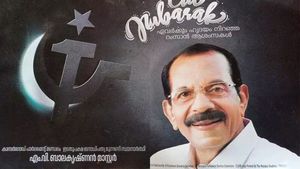  ചന്ദ്രക്കലയോടൊപ്പം അരിവാൾ ചുറ്റിക നക്ഷത്രം; എൽഡിഎഫ് സ്ഥാനാർത്ഥിയുടെ ഈദ് ആശംസ കാർഡ് വിവാദത്തിൽ