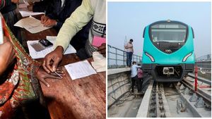 ആരും മറക്കല്ലേ, ഏപ്രില്‍ 26ന് വോട്ട് ചെയ്യണം; വോട്ടഭ്യര്‍ത്ഥിച്ച് കളക്ടര്‍ കൊച്ചി മെട്രോയില്‍