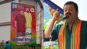 ഇന്നസെന്റിനൊപ്പമുള്ള ഫ്ലെക്‌സ് വച്ച് സുരേഷ് ഗോപി; തങ്ങളുടെ അറിവോടെയല്ലെന്ന് കുടുംബം, തുടർനടപടി ഉടൻ 