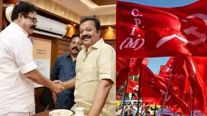 തോൽ‌വിയിൽ ഇടഞ്ഞ് സിപിഐ; തൃശൂർ മേയറെ വിളിച്ചുവരുത്തി സിപിഎം, കാരണം സുരേഷ് ഗോപിയുമായുള്ള കൂടിക്കാഴ്‌ച