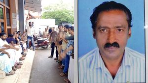 ഓവുചാലില്‍ സെക്യൂരിറ്റി ജീവനക്കാരന്‍ മരിച്ചനിലയില്‍; ധര്‍ണയുമായി യൂത്ത് കോണ്‍ഗ്രസ്