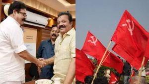 തൃശൂർ മേയർ എംകെ വർഗീസിനെതിരെ നിലപാട് കടുപ്പിച്ച് സിപിഐ; കോർപ്പറേഷൻ പരിപാടി ബഹിഷ്‌കരിച്ചു 
