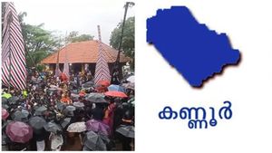 വളപട്ടണം കളരിവാതുക്കൽ ക്ഷേത്രത്തിൽ  നൂറ്റാണ്ടു പഴക്കമുള്ള അത്യപൂർവ ചിത്രത്തിന് പുനർജനി