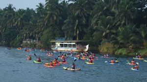 വളപട്ടണം പുഴയിലെ ഓളപ്പരപ്പില്‍ ആവേശമായി ദേശീയ കയാക്കിങ് ചാമ്പ്യൻഷിപ്പ്; രാജേഷും സ്വാലിഹയും വിജയികൾ