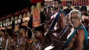 ആന എഴുന്നള്ളിപ്പിലെ നിയന്ത്രണം; ആറാട്ടുപുഴയിലും ഉത്രാളിക്കാവിലും പ്രതിഷേധം, പഞ്ചാരിമേളവുമായി പെരുവനം