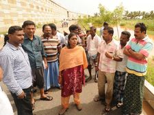 தொடர்மழை... கரூரில் அமராவதி ஆற்றில் வெள்ளம்... கலெக்டர் நேரில் ஆய்வு