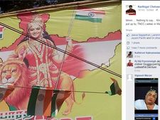 பாரத மாதாவாக குஷ்பு... உற்றுப் பார்த்து அதிர்ந்த மக்கள்... காங். பிளக்ஸ் போர்டு அகற்றம்!