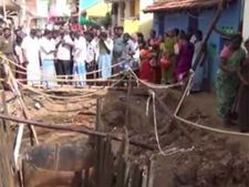 மதுரையில் பாதாளசாக்கடை திட்டம் கிடப்பில் போடப்பட்டதாக புகார்... பொதுமக்கள் சாலை மறியல்- வீடியோ