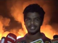 இரும்பு குடோனில் பயங்கர தீவிபத்து... ரூ. 10 லட்சம் மதிப்பிலான பொருட்கள் நாசம்- வீடியோ 