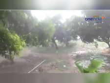  காற்றுடன் பெருமழை... கிருஷ்ணகிரி மக்கள் மகிழ்ச்சி! - வீடியோ 
