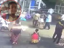 திருப்பதி ஏழுமையான் கோயிலில் பெண் குழந்தை கடத்தல்... அதிர்ச்சி வீடியோ