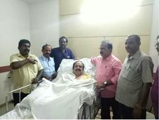 உடல் நலம் தேறி வருகிறார் கார் விபத்தில் சிக்கிய பெங்களூரு புகழேந்தி 