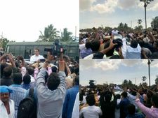 மக்கள் வெள்ளத்தில் மிதந்து வந்த கமல்! 