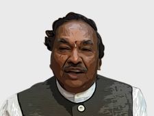 சிமோகா தொகுதியில் பாஜக தலைவர் ஈஸ்வரப்பா பின்னடைவு 