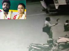 காதல் திருமணம் செய்த மகள், மருமகனை அரிவாளால் வெட்டிய தந்தை 