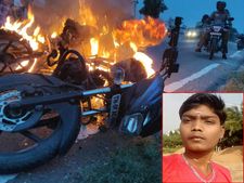 அதிர்ந்தது மதுரை.. வாலிபரை மடக்கி வெட்டிக் கொன்று.. பைக்கோடு எரித்த கும்பல்!