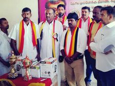  துபாயில் தேமுதிக சார்பில் கபடி போட்டி..  முதல் பரிசை தட்டிச் சென்றது கிங் பாய்ஸ் அணி 