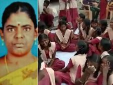 மரணமடைந்த ஆசிரியை.. கட்டிப்பிடித்து ஒப்பாரி வைத்து அழுத மாணவிகள்