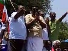 உச்சி வெயில்.. கூலிங் கிளாஸ்.. தடபுடல் மாட்டு வண்டி ஊர்வலம்.. தேனியை மிரள வைத்த தங்க தமிழ்ச்செல்வன்