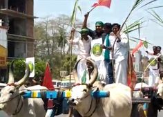 வண்டி மாடு எட்டு வச்சு முன்னே போகுதம்மா.. வேட்பு மனு தாக்கலில் அசத்திய நாம் தமிழர் ஷாகுல் ஹமீது 