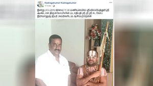 சோடா பாட்டில் ஜீயருடன் வைகோவின் தளபதி திடீர் சந்திப்பு... என்னவா இருக்கும்? 