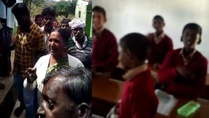 உன் குழந்தையா இருந்தா இப்படி போடுவியா.. கொந்தளித்து பள்ளியை முற்றுகையிட்ட பெற்றோர் 