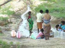 வறட்சியின் கோரப்பிடியில் சிக்கிய கிராமம்.. தண்ணீரை தேடி காடு, மேடெல்லாம் திரியும் மக்கள் 
