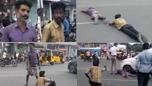 2 குடிகாரர்கள்.. நடு ரோட்டில் திடீரென படுத்து.. தட்டி எழுப்பி விசாரிச்சா.. அடக் கொடுமையே 
