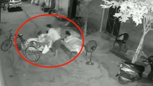 நள்ளிரவு நேரத்தில் தாயுடன் படுத்து தூங்கிய 4 வயது குழந்தை.. மெல்ல வந்த மர்ம நபர்.. திக் திக் வீடியோ 